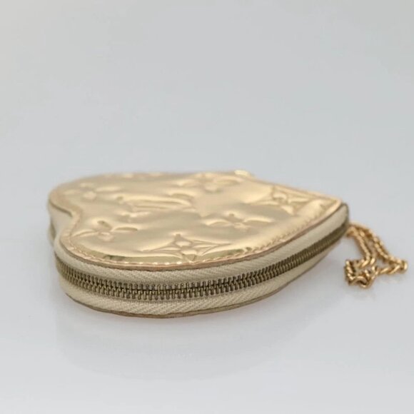 LOUIS VUITTON Monogram Miroir Porte Monnaie Coeur Purse Dore M93567 Auth 129270V - Picture 5 of 14